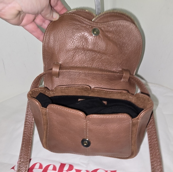 See By Chloe Brown Leather Ribbon Crossbody Bag - Picture 5 of 9